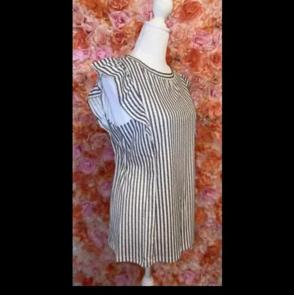 ♥️New ruffle Stripe tank top - Picture 5 of 14